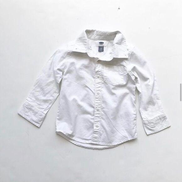 Old navy white button down shirt VGUC 3T - Picture 1 of 2